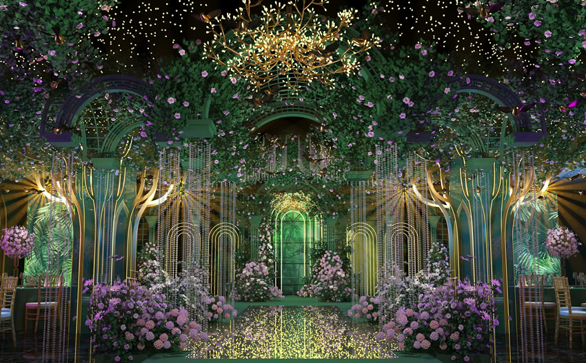 新城奇妙森林婚礼堂效果展示